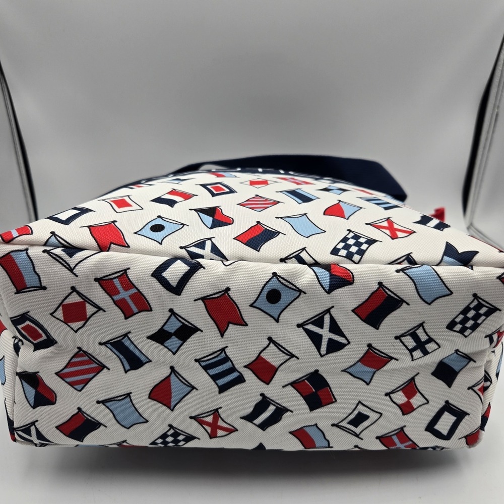 Nautica Insulated Tote Bag Cooler Large W/ Nylon Flag print Double Handle & Zip - Picture 4 of 6